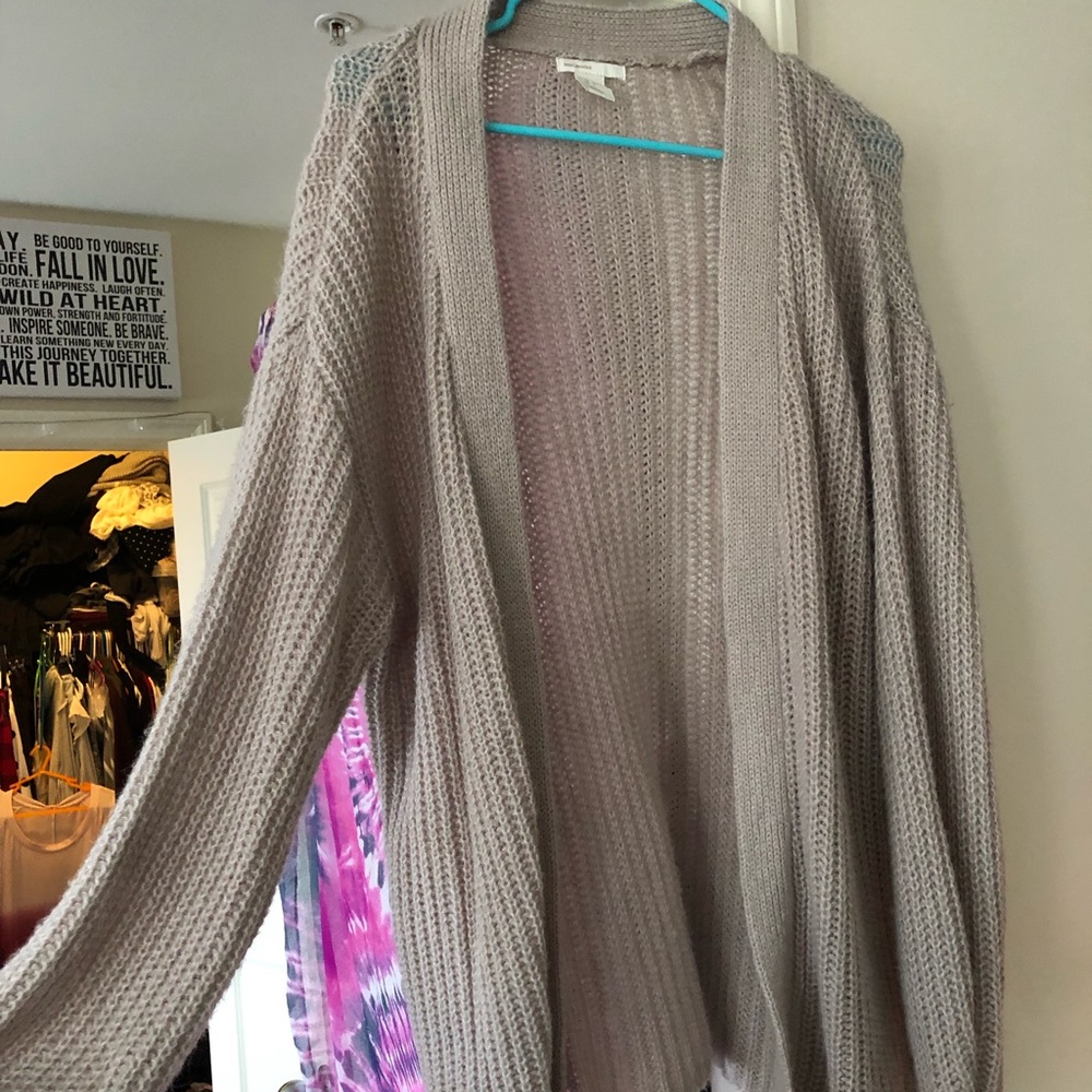 Light pink oversized cardigan